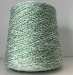 6380 - AVIA S.p.A.; 100% вискоза; 460м/100гр; col. 7448, цвет: скрутка из нитей зелёного и белого цвета; S702; МР