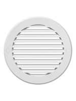 Решетка вентиляционная РК фланец D125 D161 пластик ERA