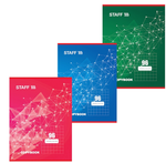 Тетрадь А4 96л. клетка "Basic" скоба, офсет №2 эконом, обложка картон (STAFF)