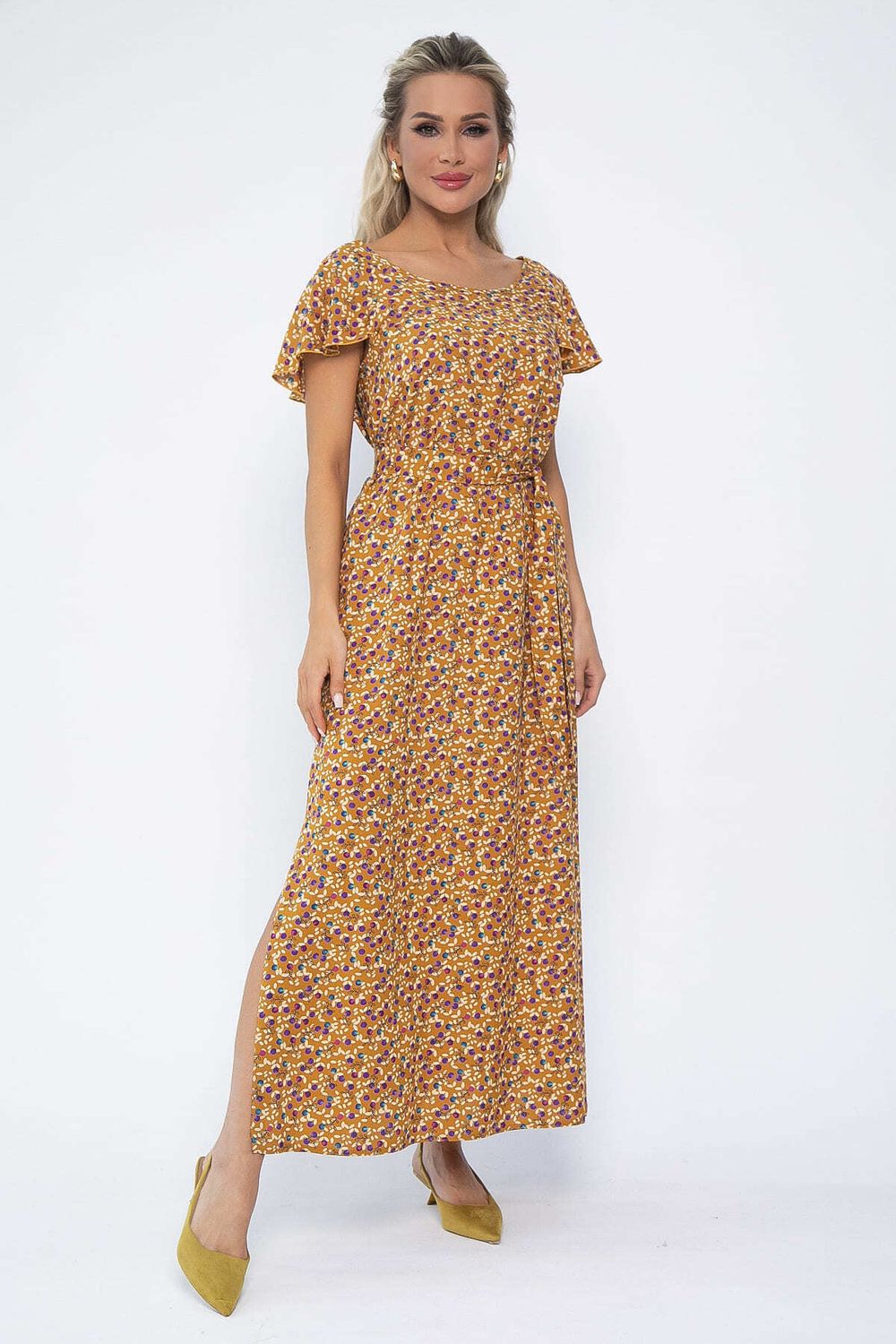 Платье Вечер свиданий (горчица) П13584-16М LT Collection