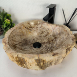 Каменная раковина из окаменелого дерева OD-04350 (47*42*16) 0175 из натурального камня