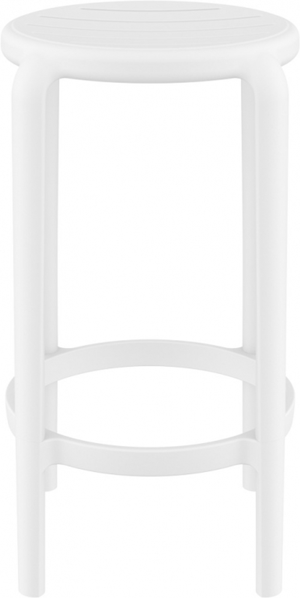 Табурет пластиковый полубарный Siesta Contract Tom Bar 65, белый