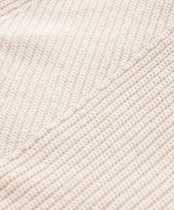 Oysho Вязаная толстовка с отложным воротником, экрю