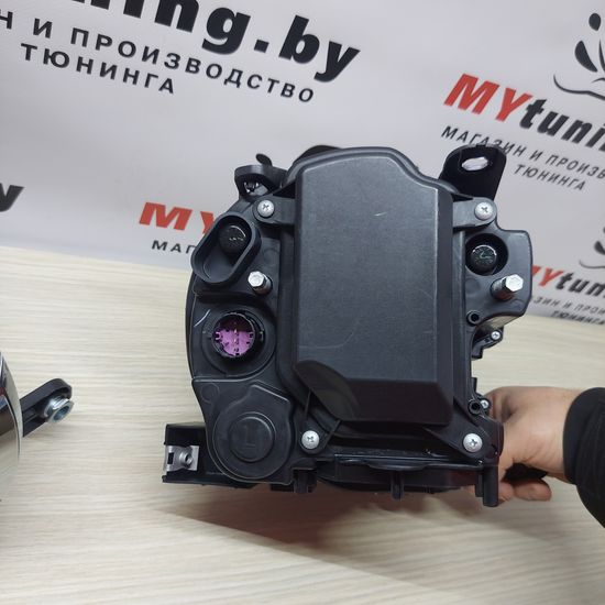 Передние фары Fiat 500 projektor chrome