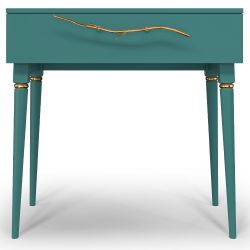 Консоль Арт Колор matte Классик Голд Пастельно-синий матовый