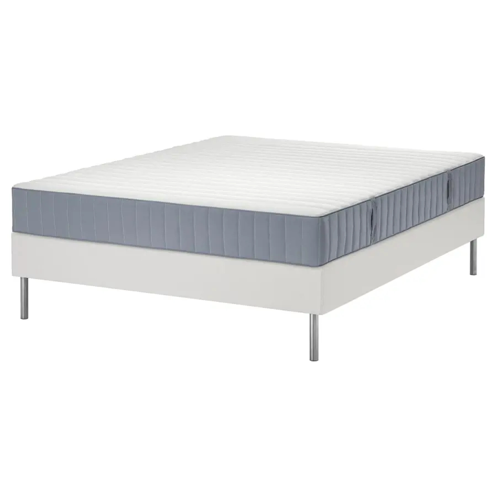 Кровать - LYNGÖR / LYNGОR IKEA/ ЛЮНГЕРЬ ИКЕА,  140х200 см, белый