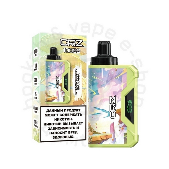 Одноразовая ЭС CRZ 10 000 &quot;Клубника банан&quot; (Strawberry Banana) (М)