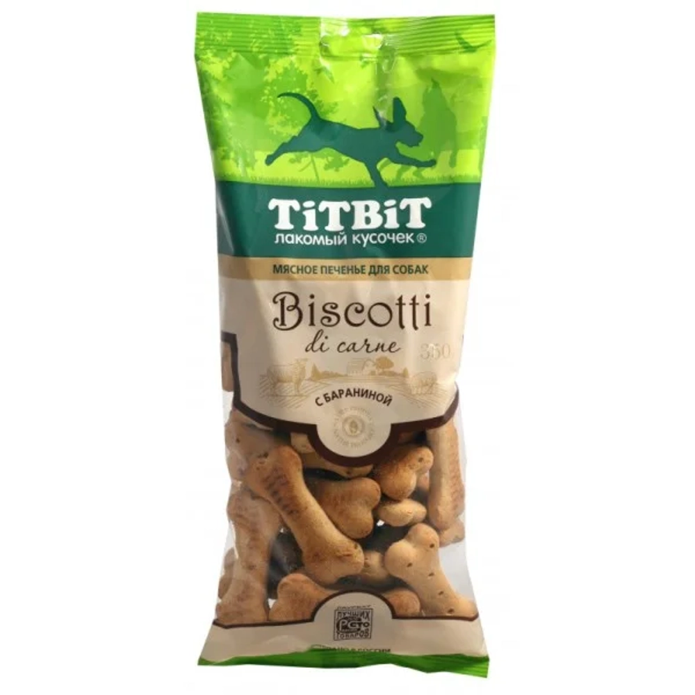 Титбит 3715 Лакомство для собак Biscotti Печенье Бискотти с Бараниной 350г 12.03.2026