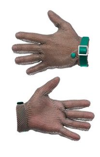 Перчатка кольчужная MANULATEX GCM без манжеты, с полиуретановым ремешком (р. 6-6,5), арт. 8.250