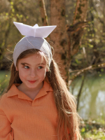 Поло оверсайз с длинным рукавом Mjölk Mustard, из муслина