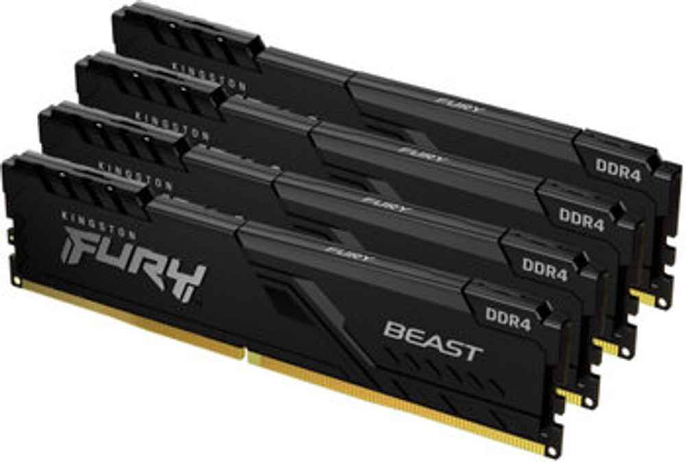 Оперативная память KINGSTON FURY Beast DDR4 128GB 3200MHz CL16 KF432C16BBK4/128