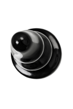 Черная анальная втулка Monoceros - 15 см. (Цвет: черный)