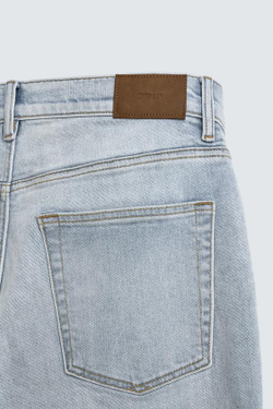 ZARA БАЗОВЫЕ ДЖИНСЫ SLIM FIT, НЕБЕСНО-ГОЛУБОЙ