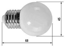 Лампа автоматическая 1W R45 E27