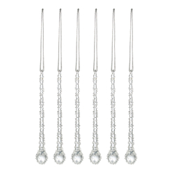 Набор ёлочных украшений Icy sparkles из коллекции New Year Essential, 6 шт.