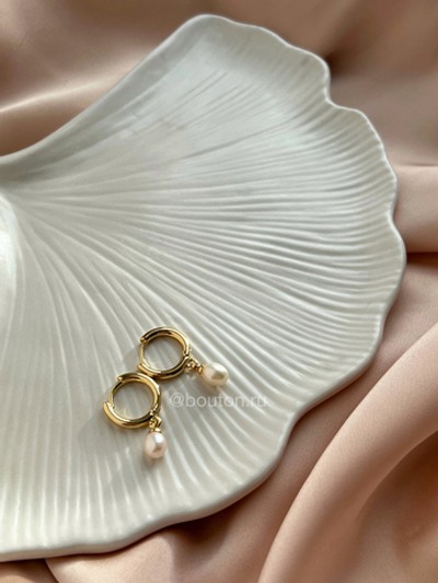 Серьги золото с жемчугом