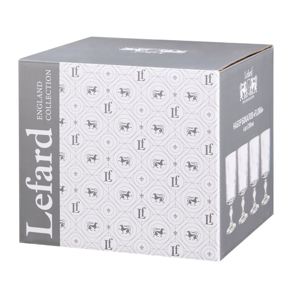 НАБОР БОКАЛОВ ИЗ 4 ШТ. "FLORA" 350 МЛ/16 СМ