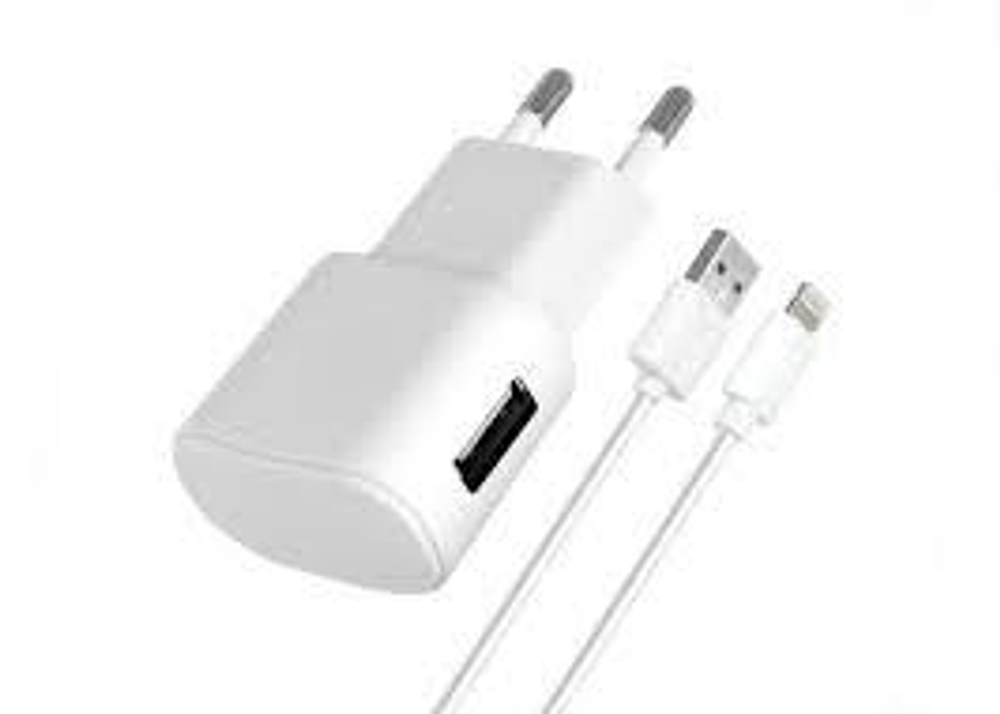 СЗУ с кабелем lightning 1USB 1.0A White Maverick**