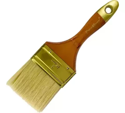 Кисть малярная плоская "Профи" нат. щетина 63мм