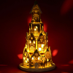 Декор светодиодный "Пряничный домик" 26,5х26,5х47см