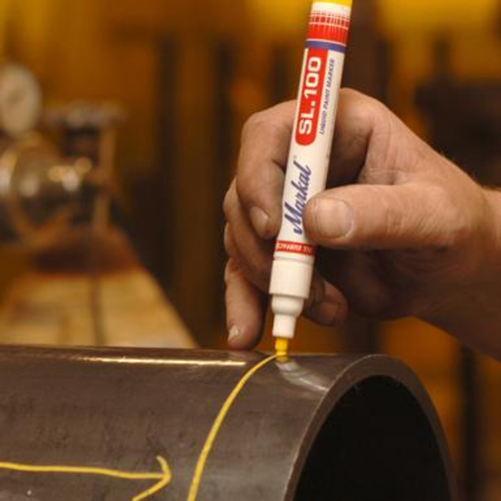 Маркер промышленный с жидкой краской Markal SL100 3мм. RED 31240320