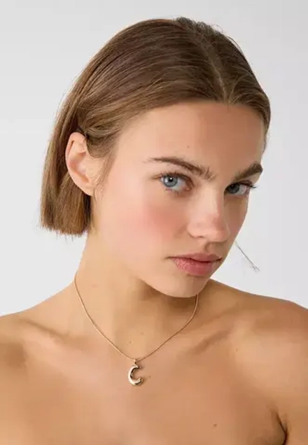 STRADIVARIUS Ожерелье с инициалами, золотой