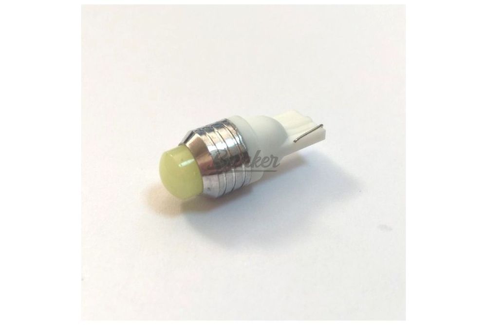 Светодиод T10-3D 12V керамика с линзой, (шт.)