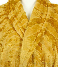 Элитный халат велюровый Zebra золотой от Roberto Cavalli