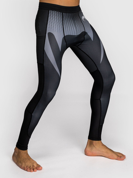 Тайтсы Venum No Gi Black/Silver Grey