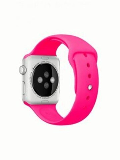 Браслет-ремешок для Apple Watch USUAL (38-40mm) кислотно-розовый