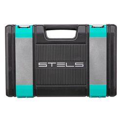 Набор инструментов, 1/2", 1/4", CrV, пластиковый кейс 82 предмета Stels