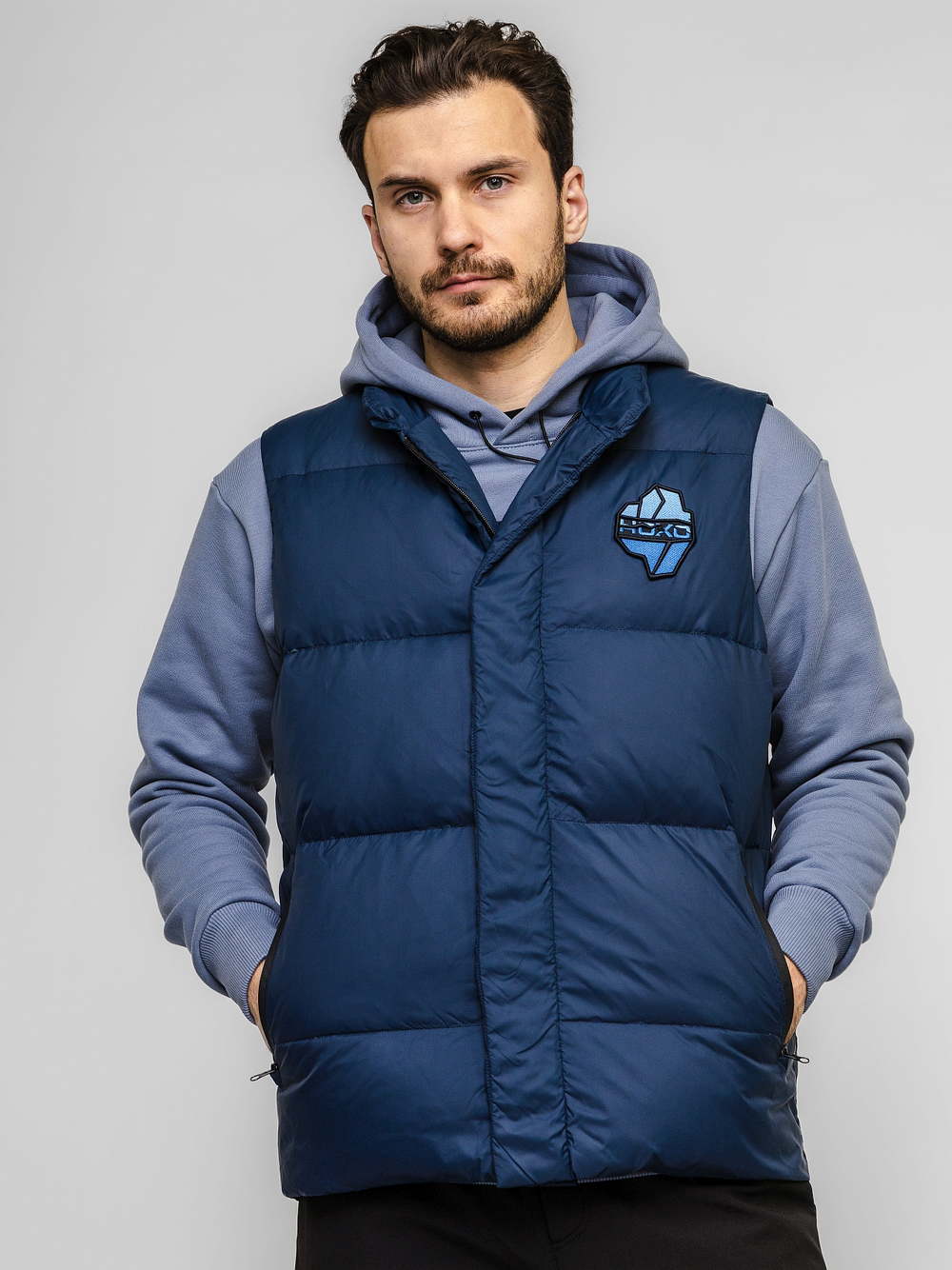 Жилет "НОХО" утеплённый, унисекс, цвет "Полярная ночь"