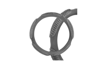 Оплетка руля Skyway ЕСО 5 S01101030 (XL) серая замша рельеф