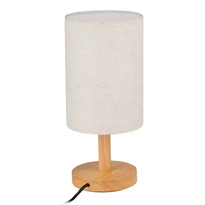 Светильник настольный Jazzway основа из натурального дерева