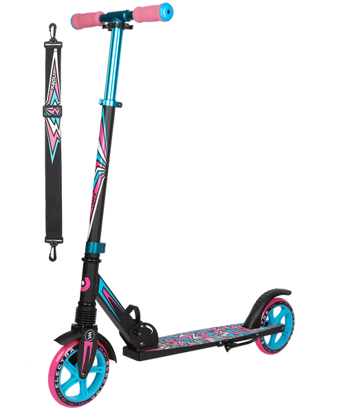 Самокат городской RIDEX Electra 180 мм, голубой/розовый