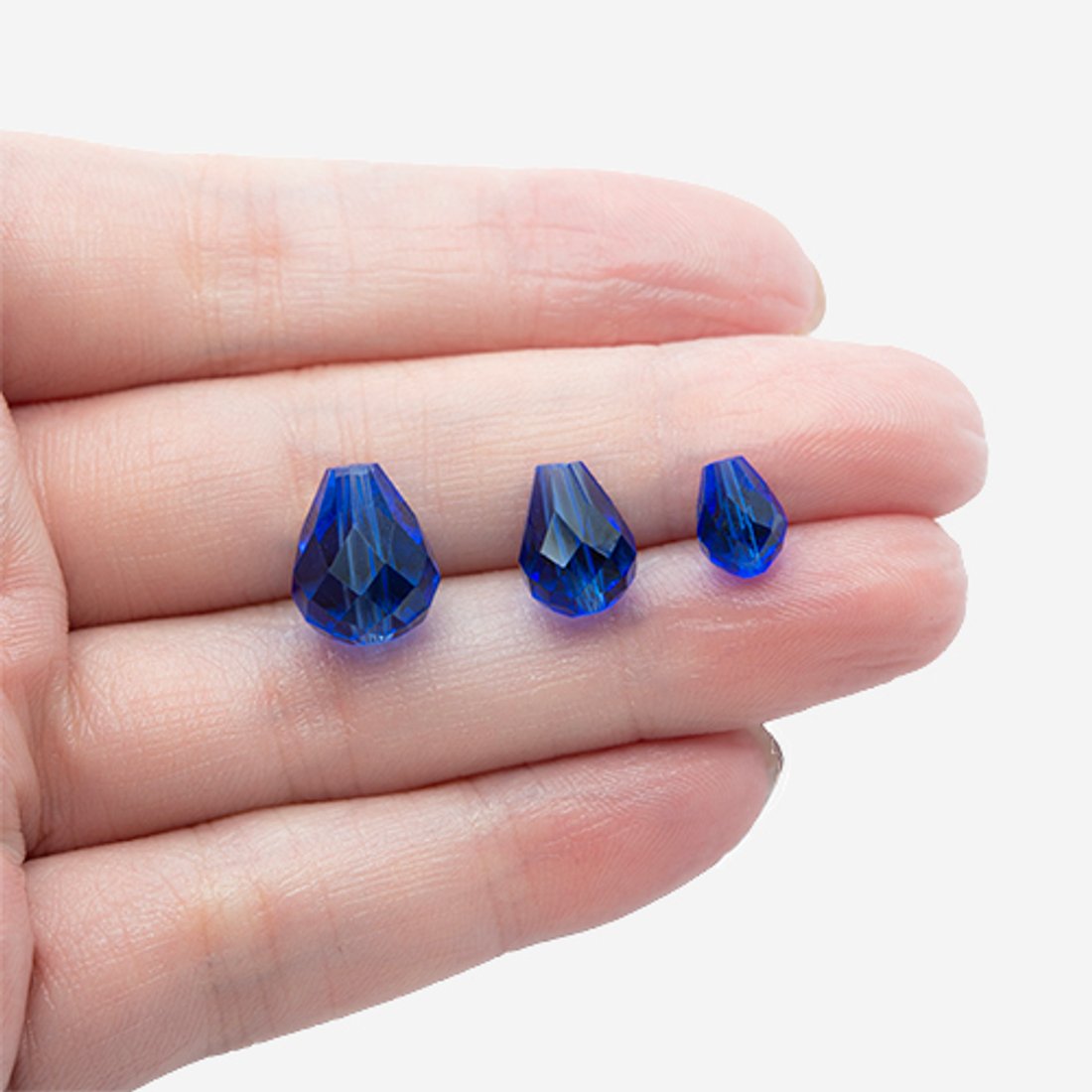 Бриолетт, оттенок "Королевский сапфир", хрусталь