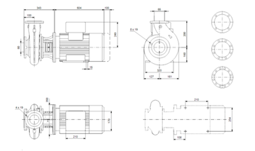 Grundfos NB 65-160/157 A-F2-A-E-BAQE 2900 об/мин