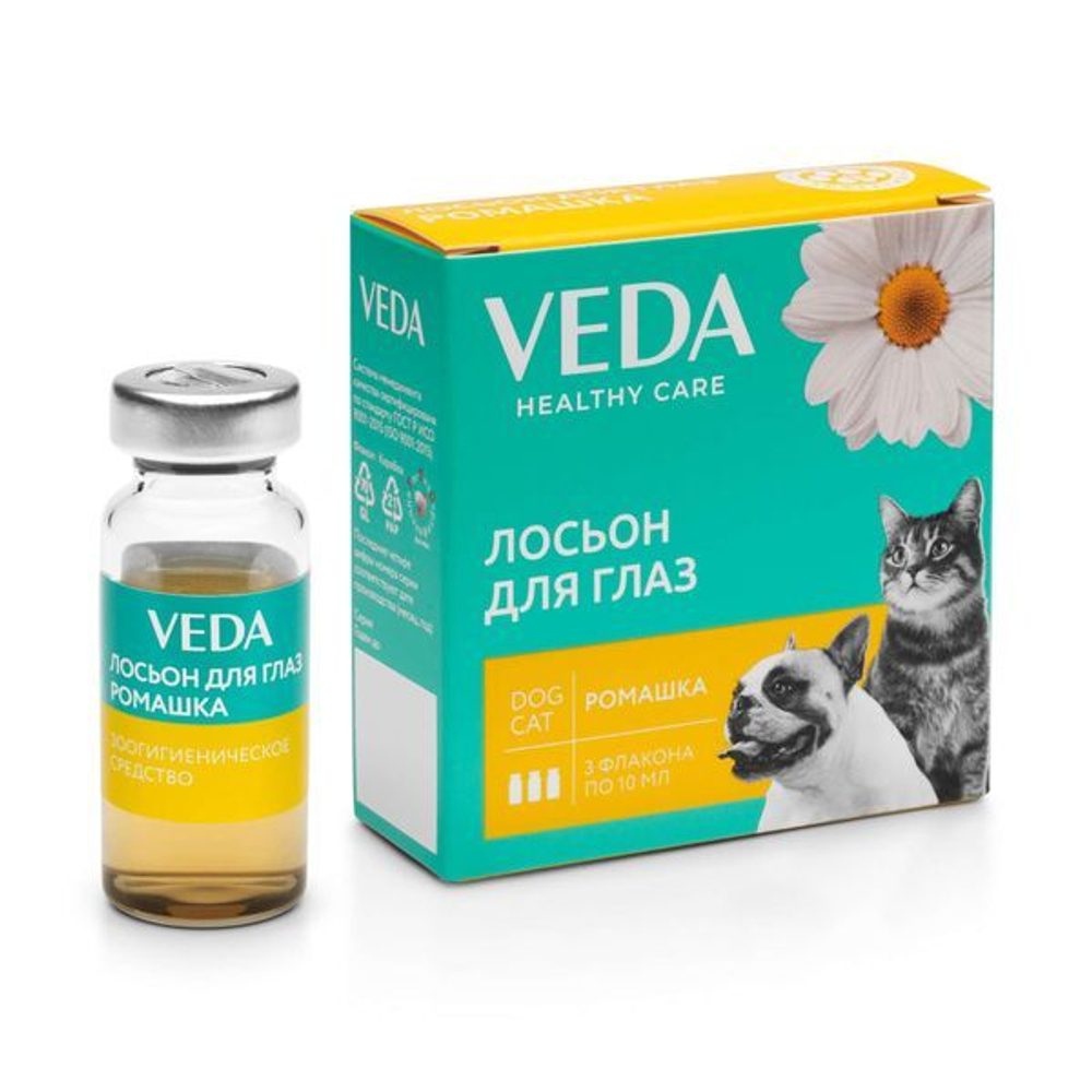 Veda фитоэлита лосьон для глаз 10 мл 3 фл ромашка