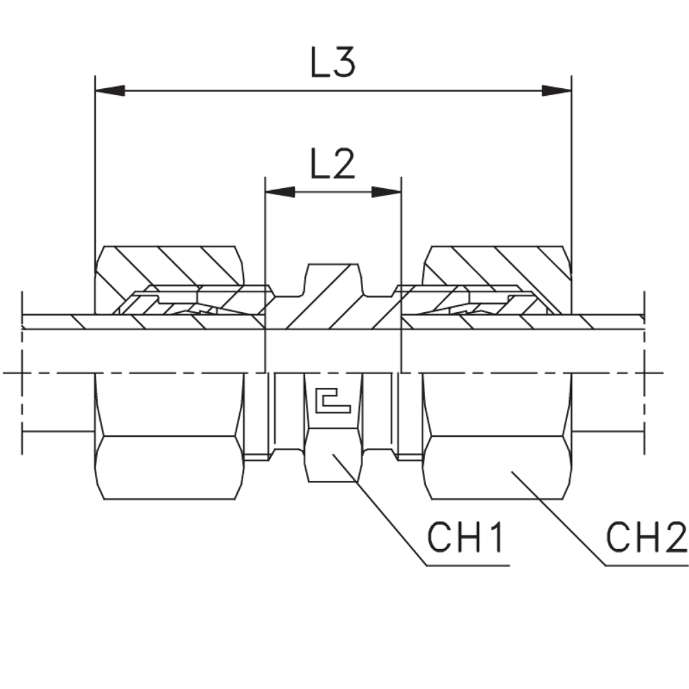 Соединение P DL08 14х1.5 (в сборе)