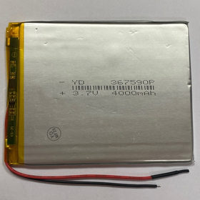Аккумулятор универсальная 367590p 3,7v Li-Pol 4000 mAh (3.6*75*90 mm)