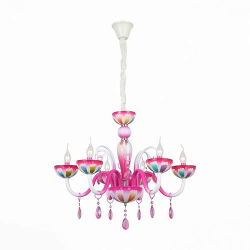 SL818.783.06 Люстра подвесная ST-Luce Разноцветный E14 6*40W TULIPANO