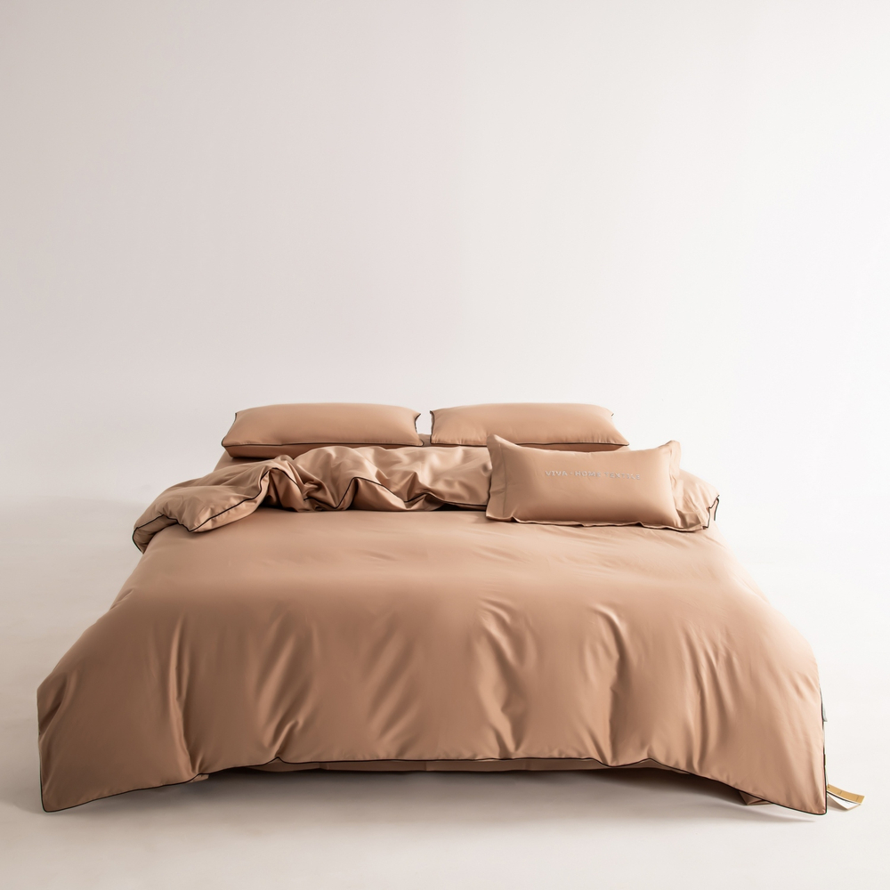 Комплект постельного белья Однотонный Сатин Элитный OCE015