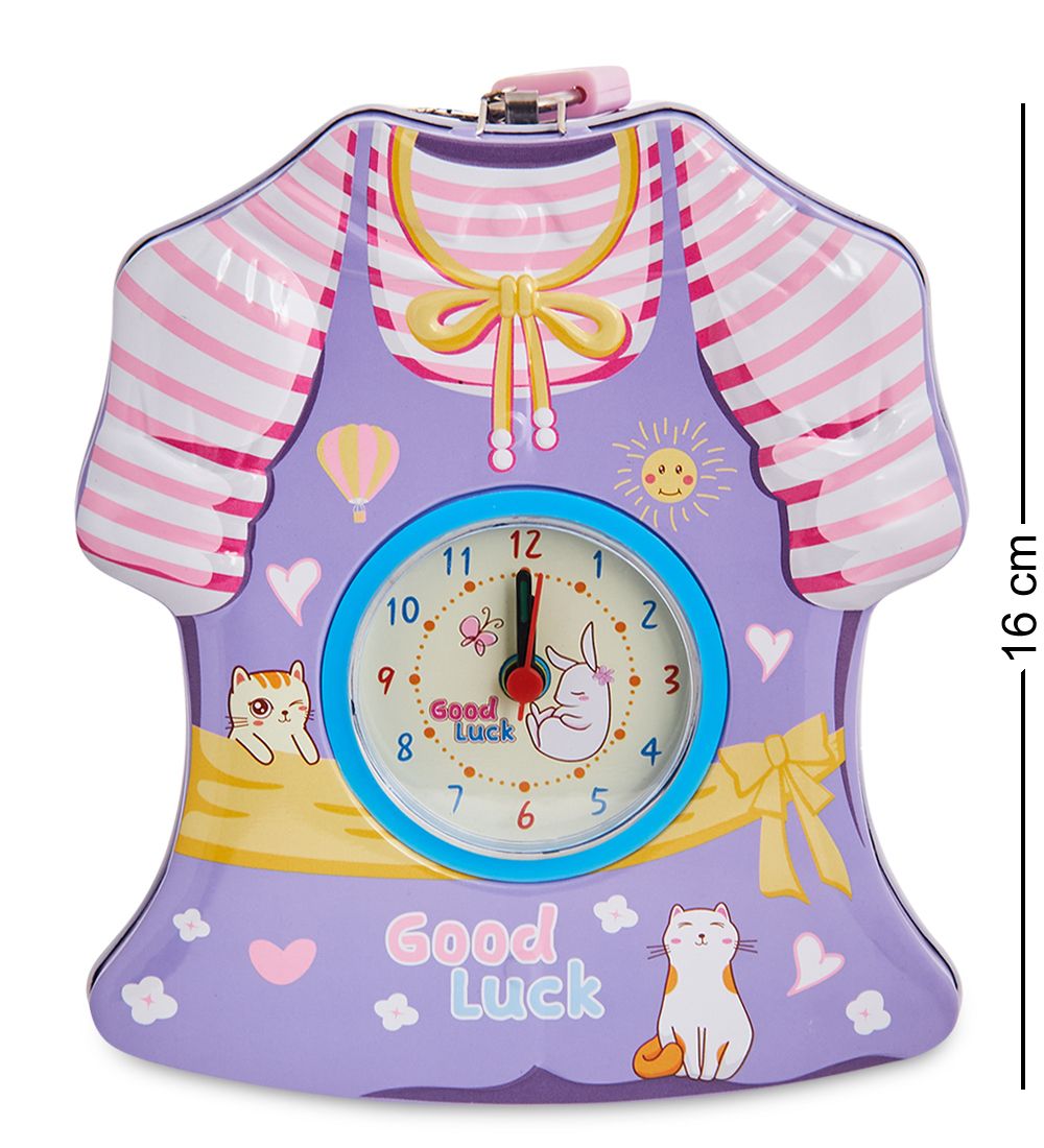 GAEM Art BX- 80/3 Метал. копилка с часами «Платье»