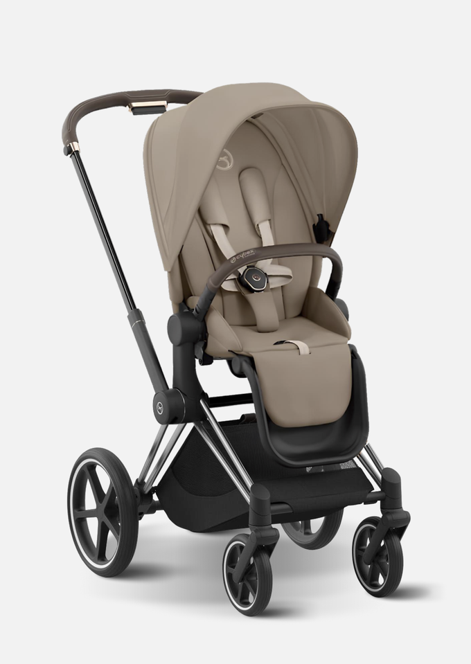 Cybex Детская коляска Priam IV Chrome Brown 2 в 1 цвет Cozy Beige