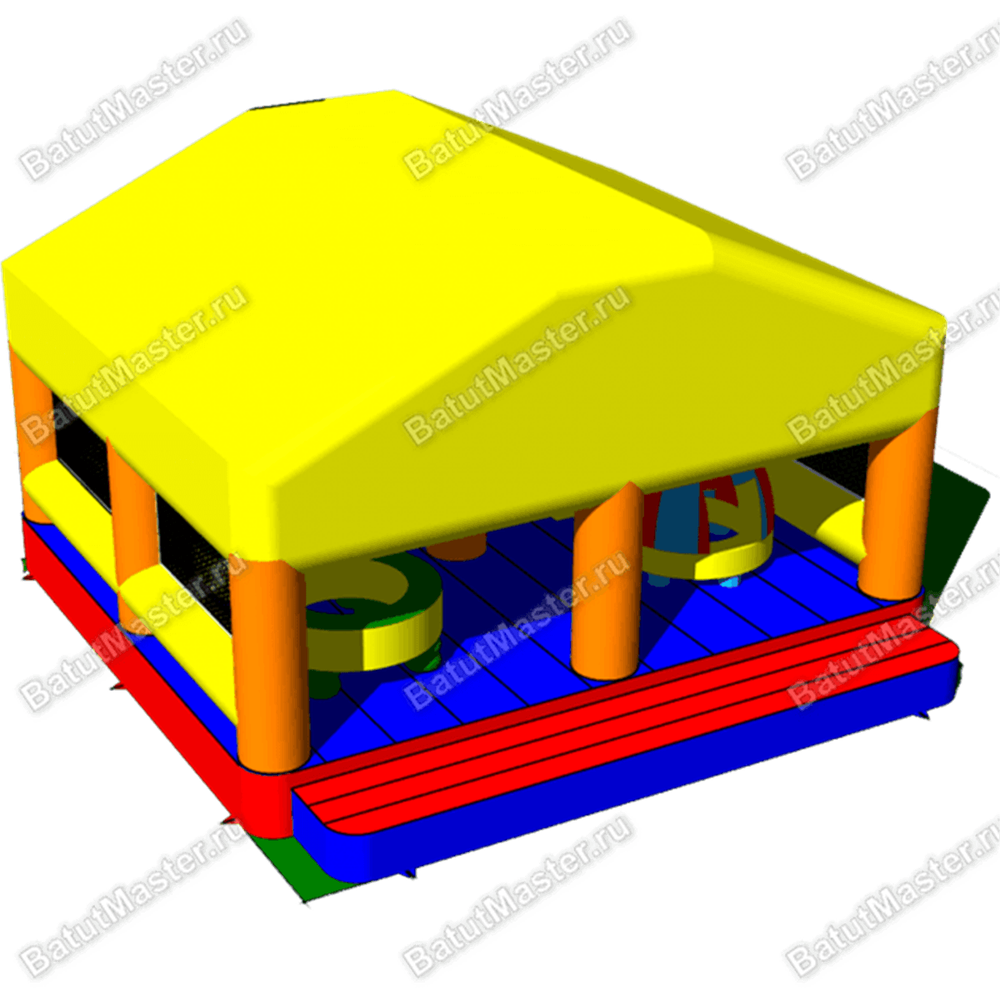 Батут "Спорткомплекс" с тентом 9*9*5 м