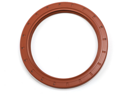 Сальник 120х150х12 а/м КАМАЗ коленчатого вала задняя (евро) (красный с пружиной/FPM) Резинотехника г. Балаково ( ОЕ 7406.1005160FPM )