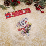 Наклейка на стекло «Радостный кролик» 20*20 см