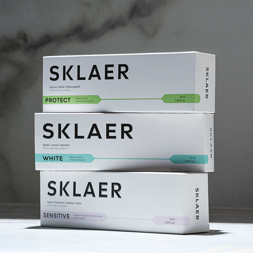 Sklaer Зубная паста реминерализующая Protect 75мл мятный вкус
