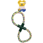 Игрушка - канат для собак средних и крупных пород «НЕСКУЧАЙКА», цвет зелёный 25*4см