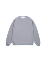 Свитшот оверсайз, с начесом (серый)